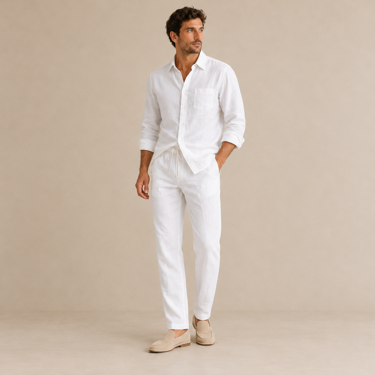 Dean Linen Shirt and Pant Set