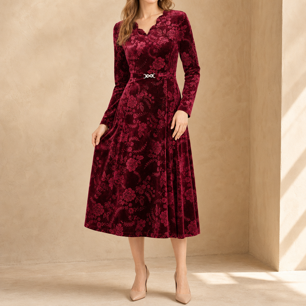 Martha Floral Midi Dress