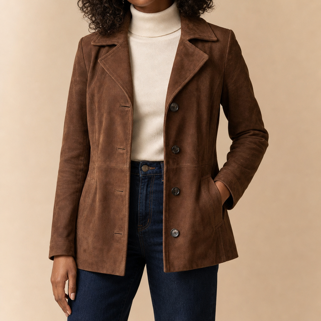Helena Longline Suede Coat