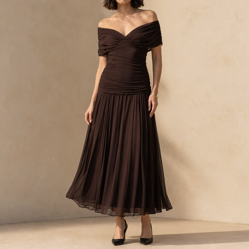 Vera Off-Shoulder Maxi Dress