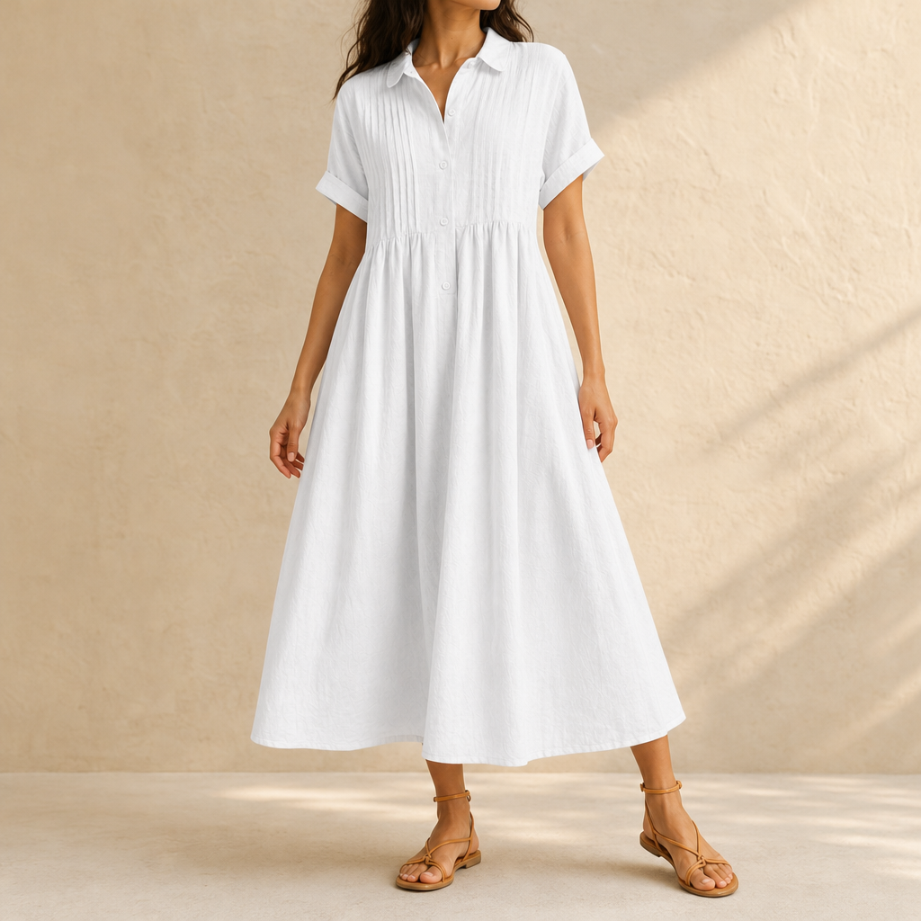 Edith Pintuck Midi Dress