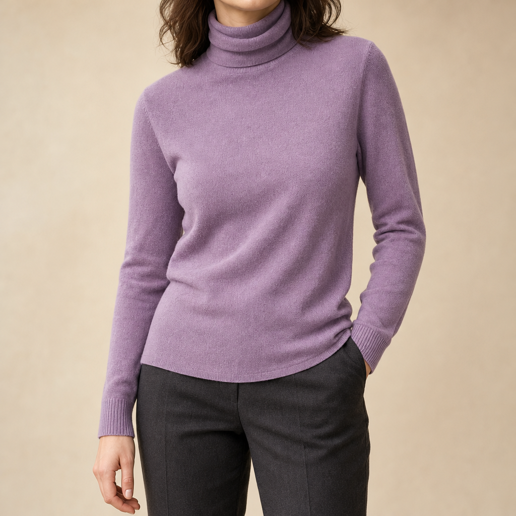 Elsie Fine Knit Turtleneck Sweater