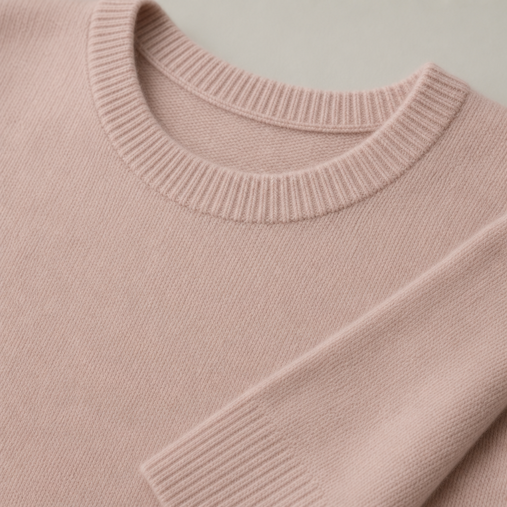 Pearl Cashmere Crewneck Sweater
