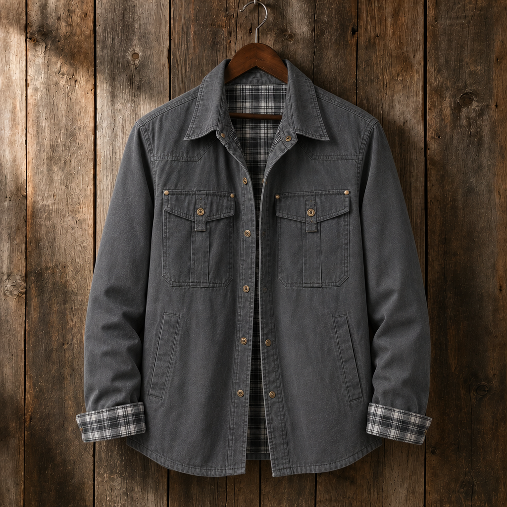 Hollis Plaid-Lined Utility Jacket