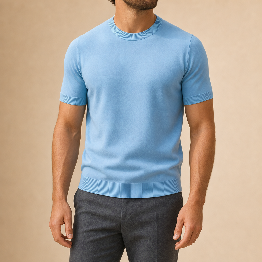 Leland Wool Cashmere Knit T-Shirt