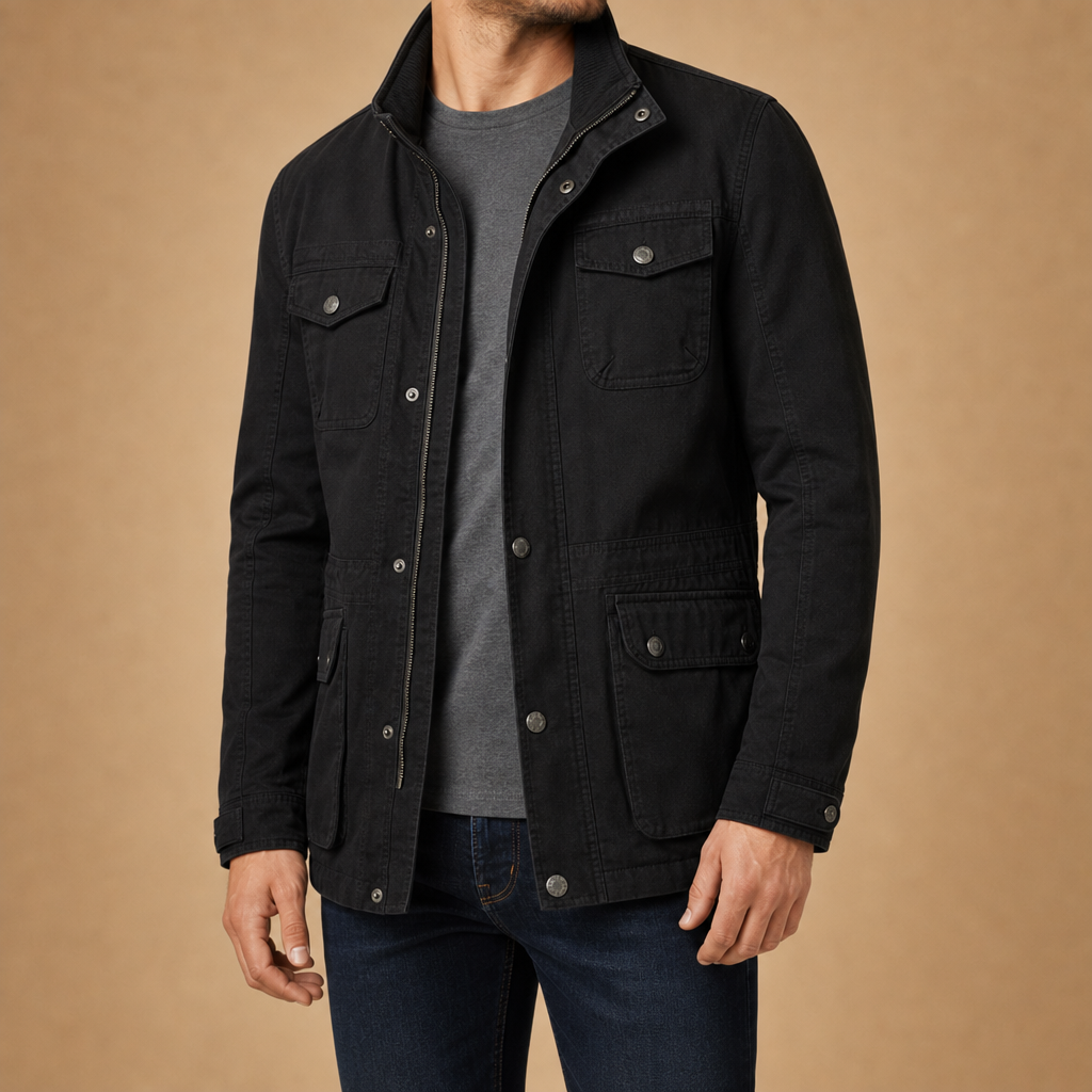Foster High-Neck Utility Jacket