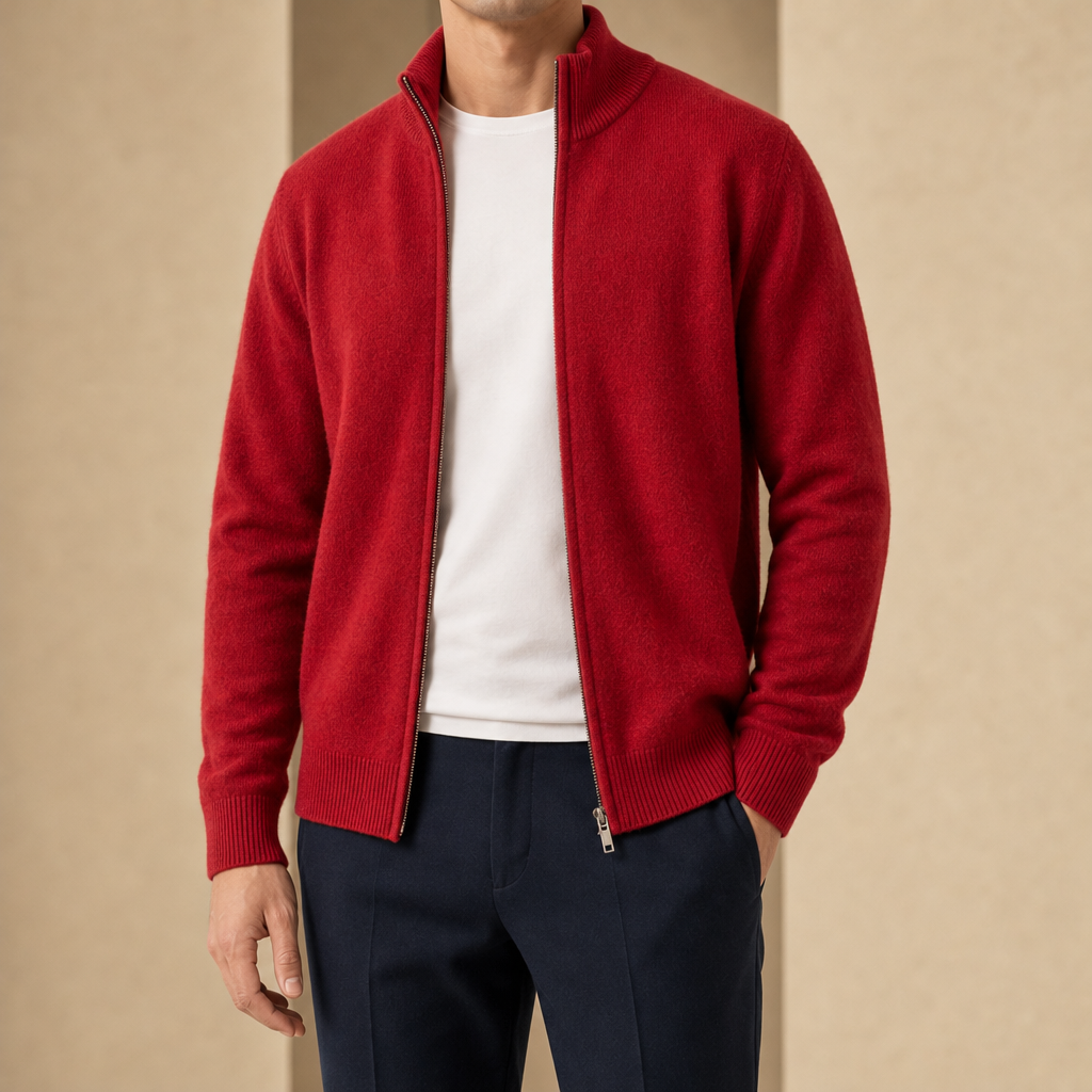 Warren Full-Zip Knit Cardigan