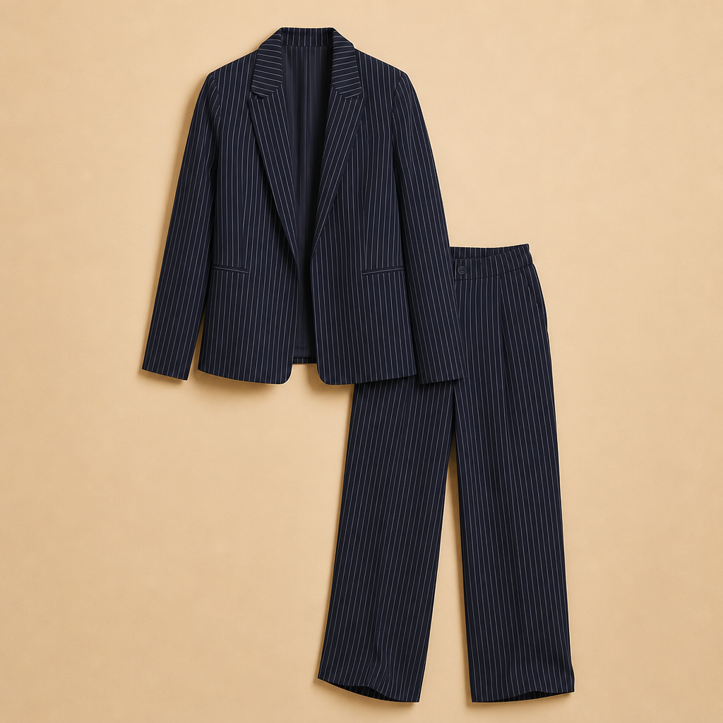Greta Tailored Pinstripe Suit Set