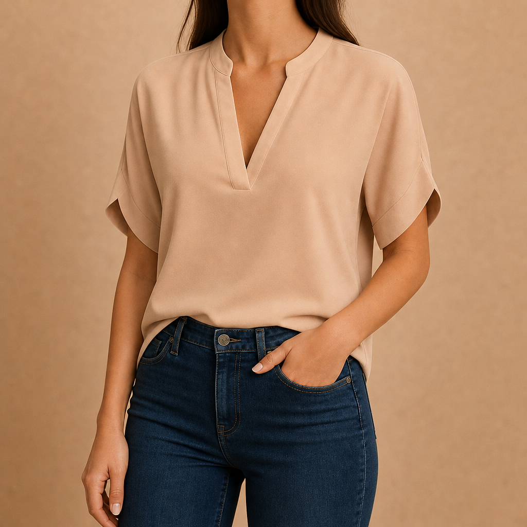 Marian Split-Sleeve Blouse