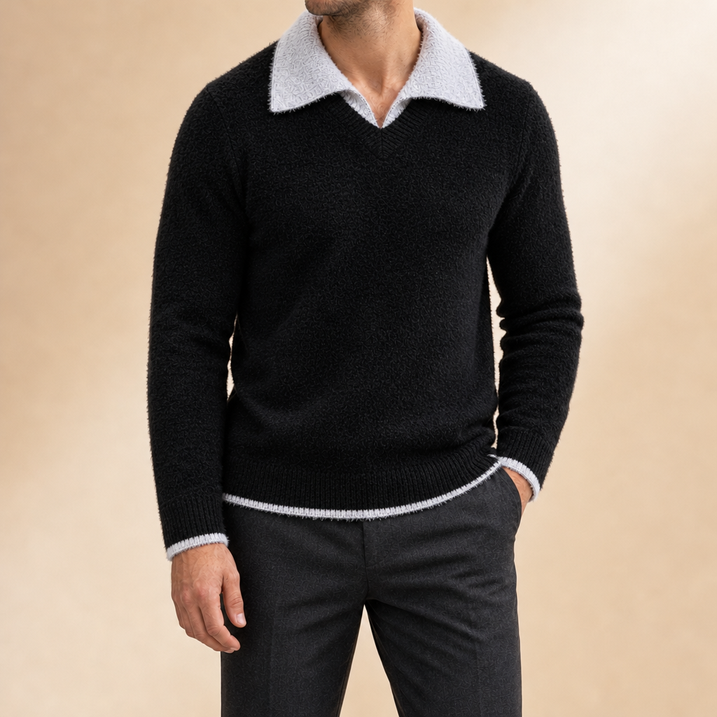 Holden Contrast Collar Sweater