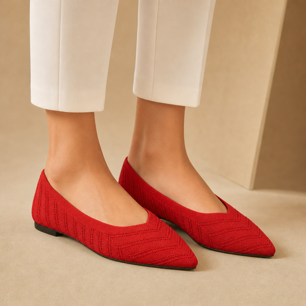 Dorothy Pointed Knit Loafers
