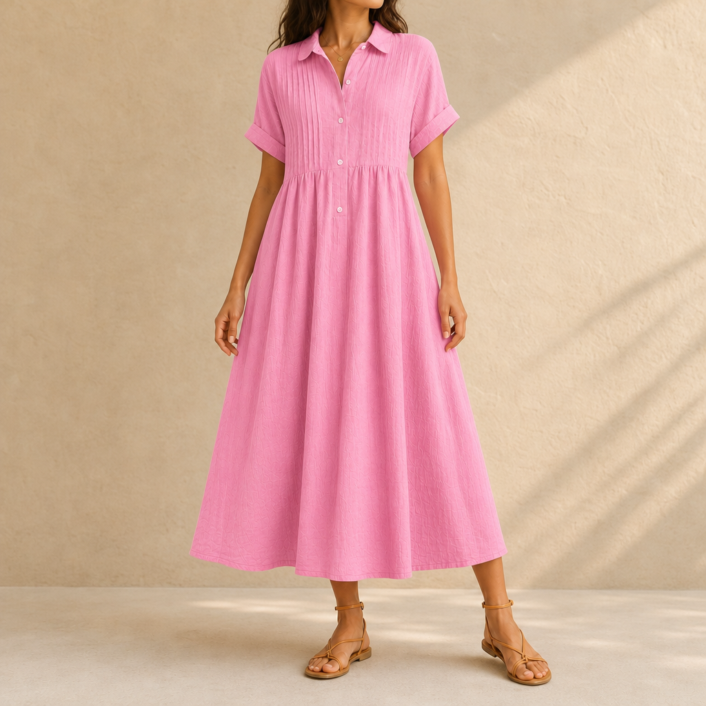 Edith Pintuck Midi Dress