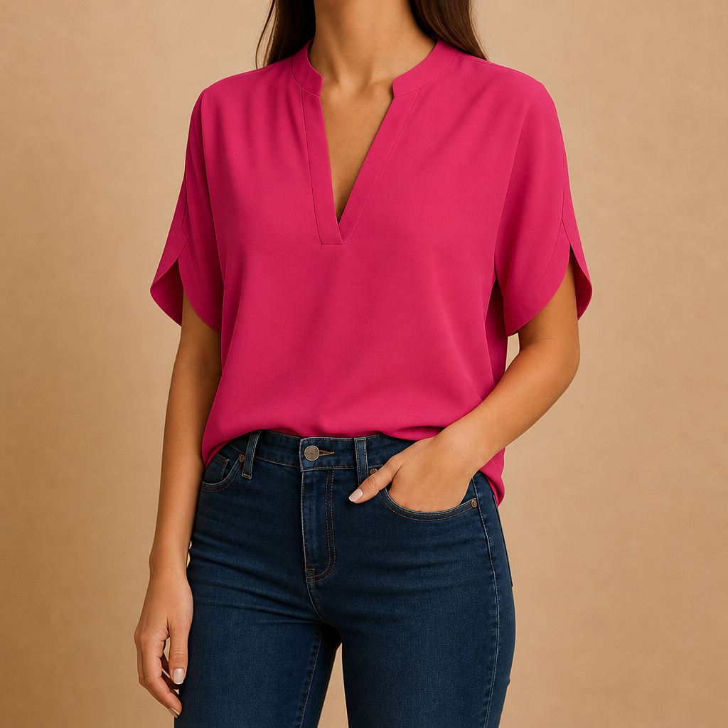 Marian Split-Sleeve Blouse
