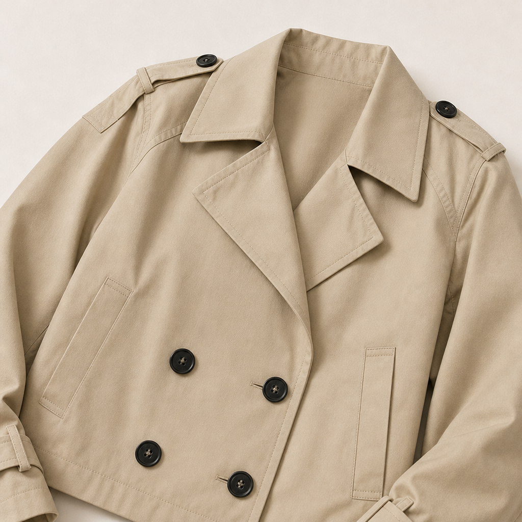 Vivian Cropped Trench Jacket