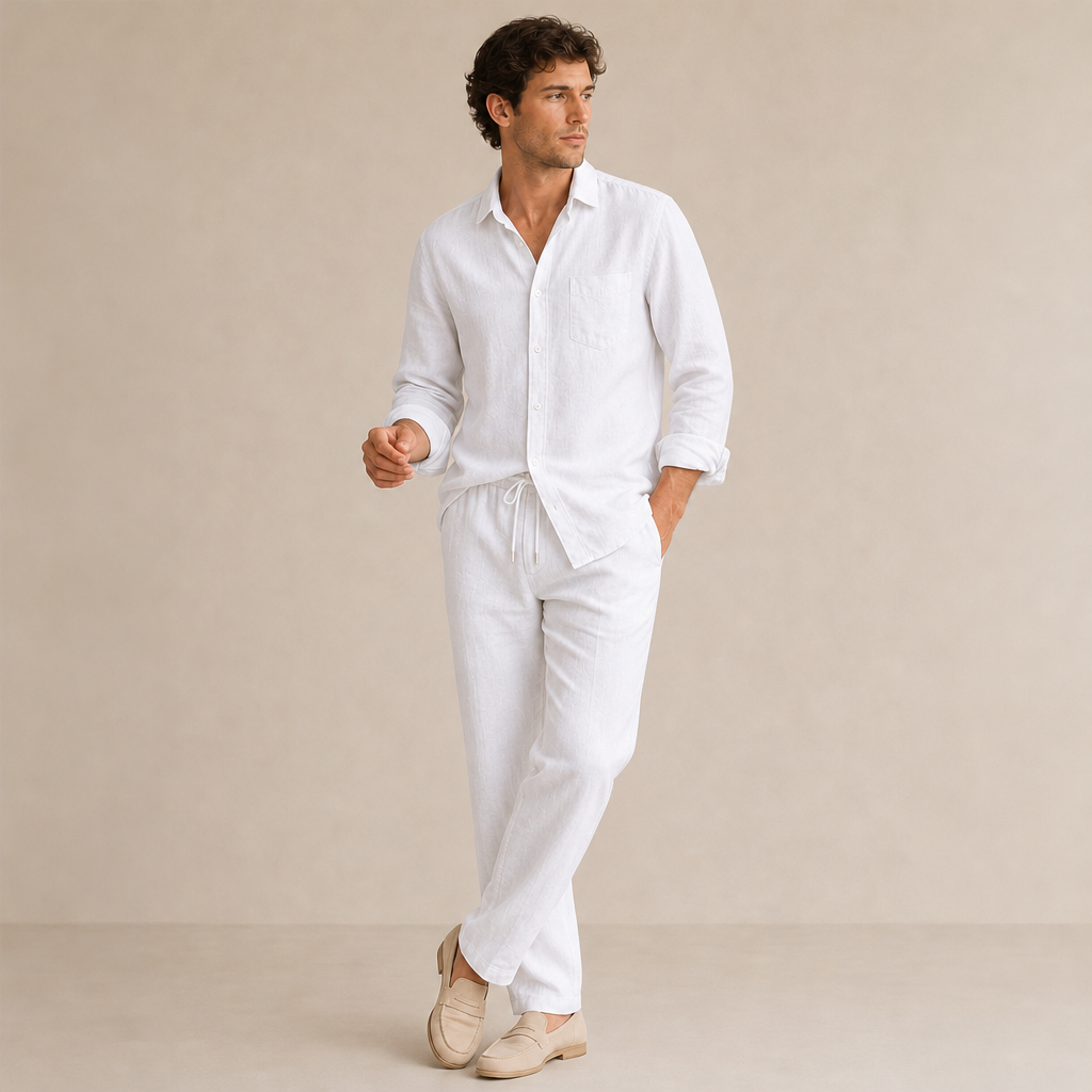Dean Linen Shirt and Pant Set