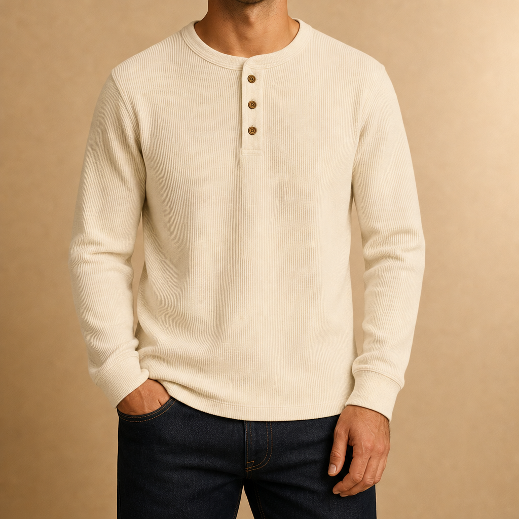 Boyd Ribbed Henley Shirt
