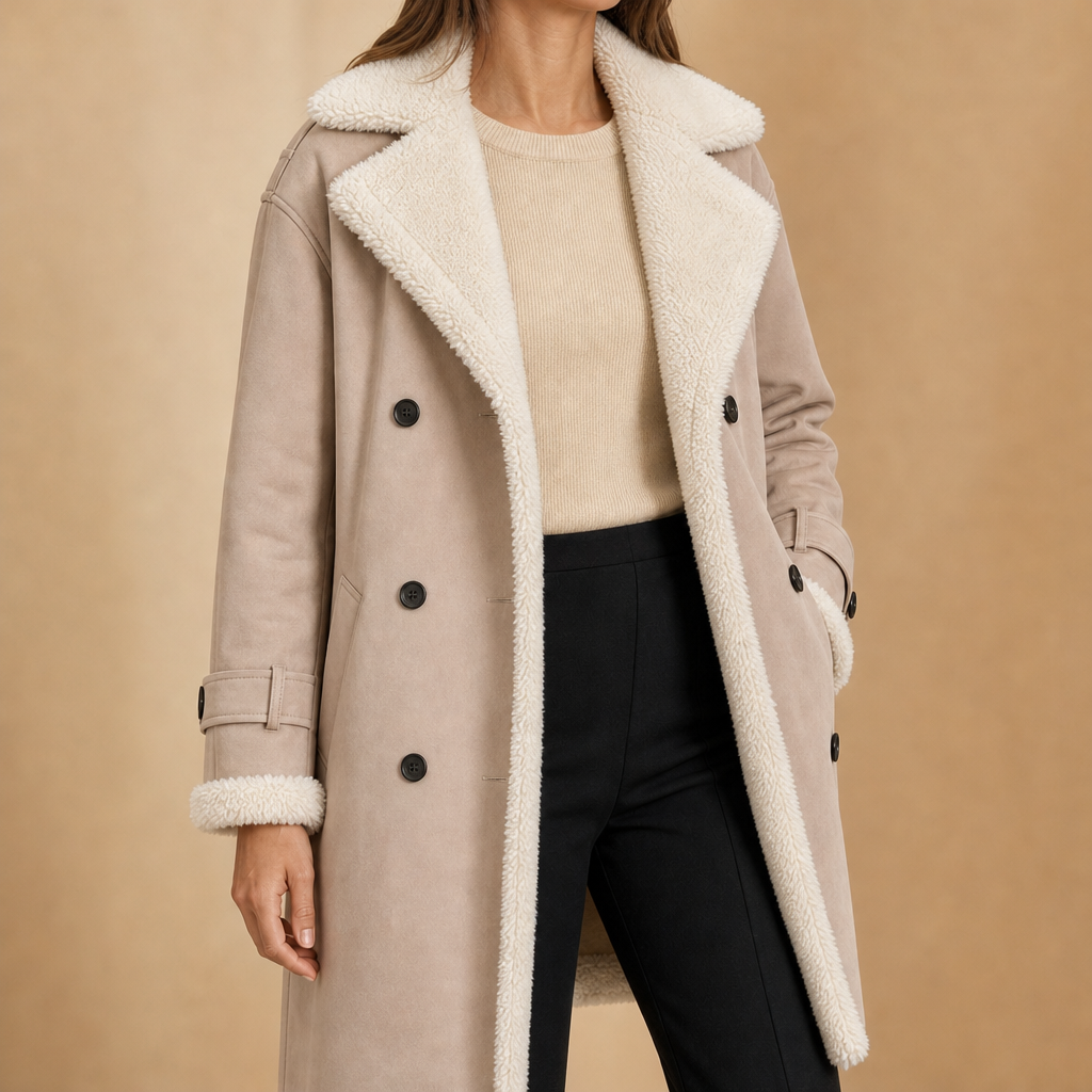 Luella Plush Longline Coat