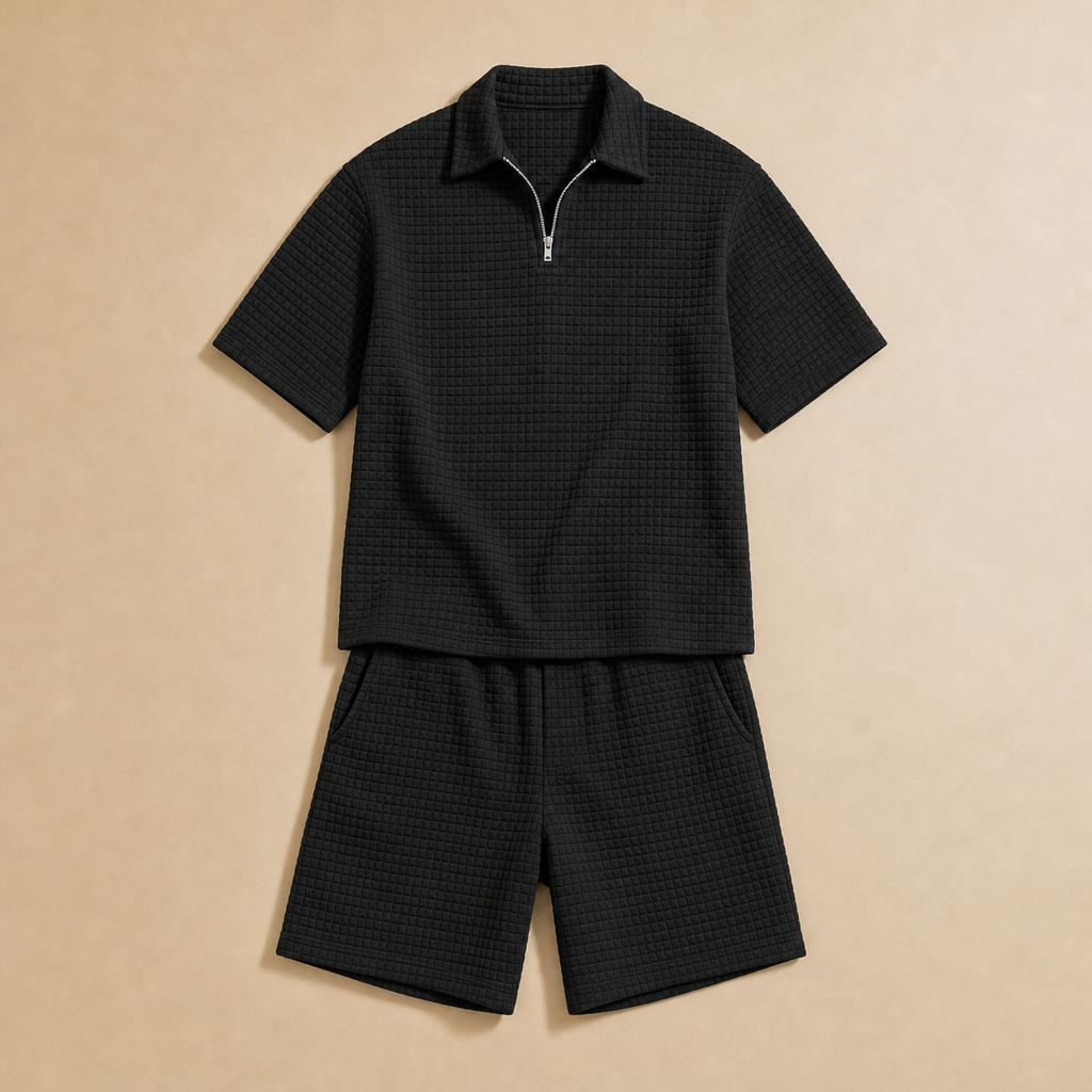 Tobias Waffle Short Set