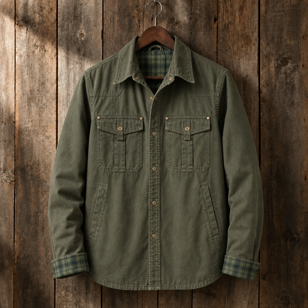 Hollis Plaid-Lined Utility Jacket