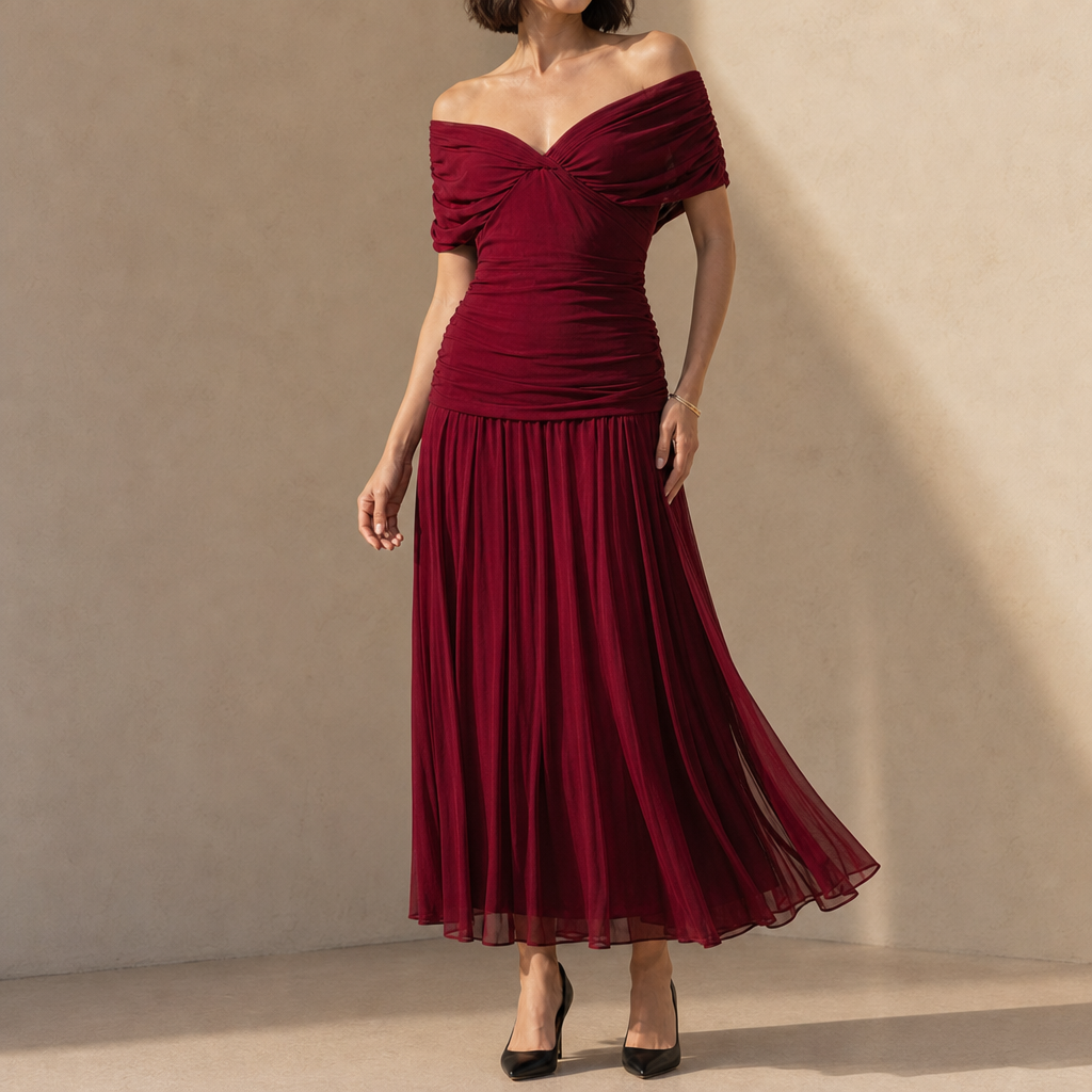 Vera Off-Shoulder Maxi Dress