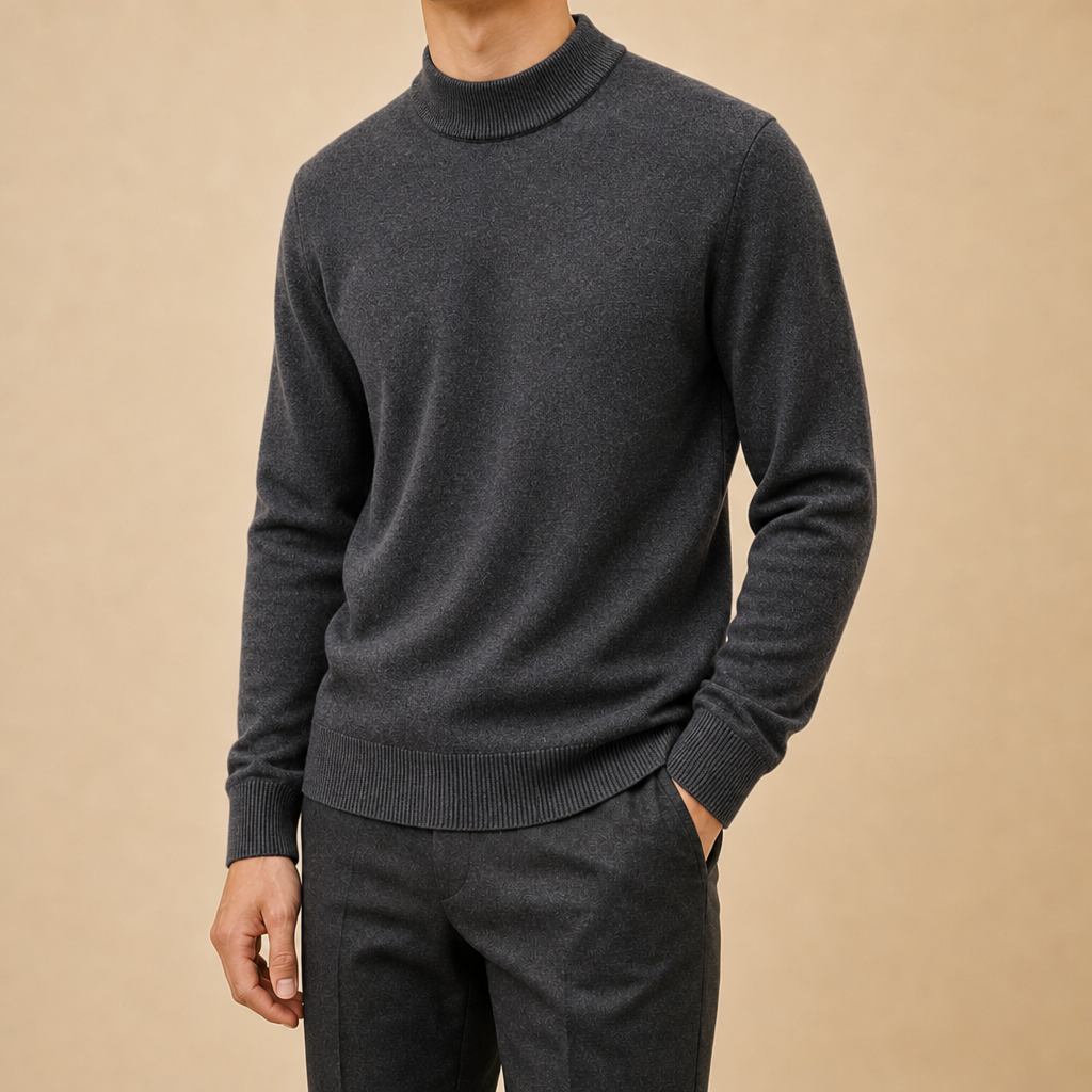 Russell Mock Neck Knit Sweater