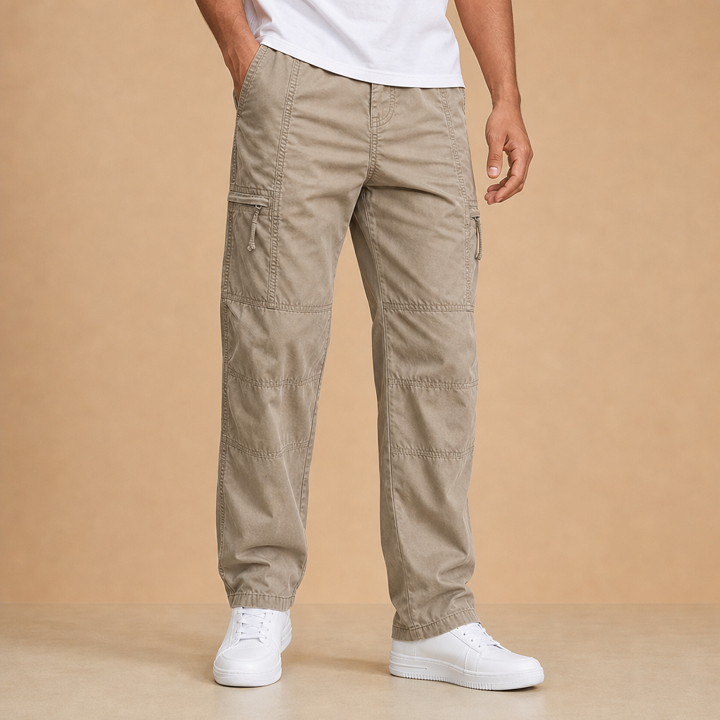 Wilbur Stretch Cotton Cargo Pants