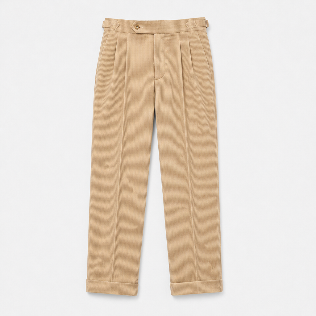 Raymond Pleated Corduroy Trousers
