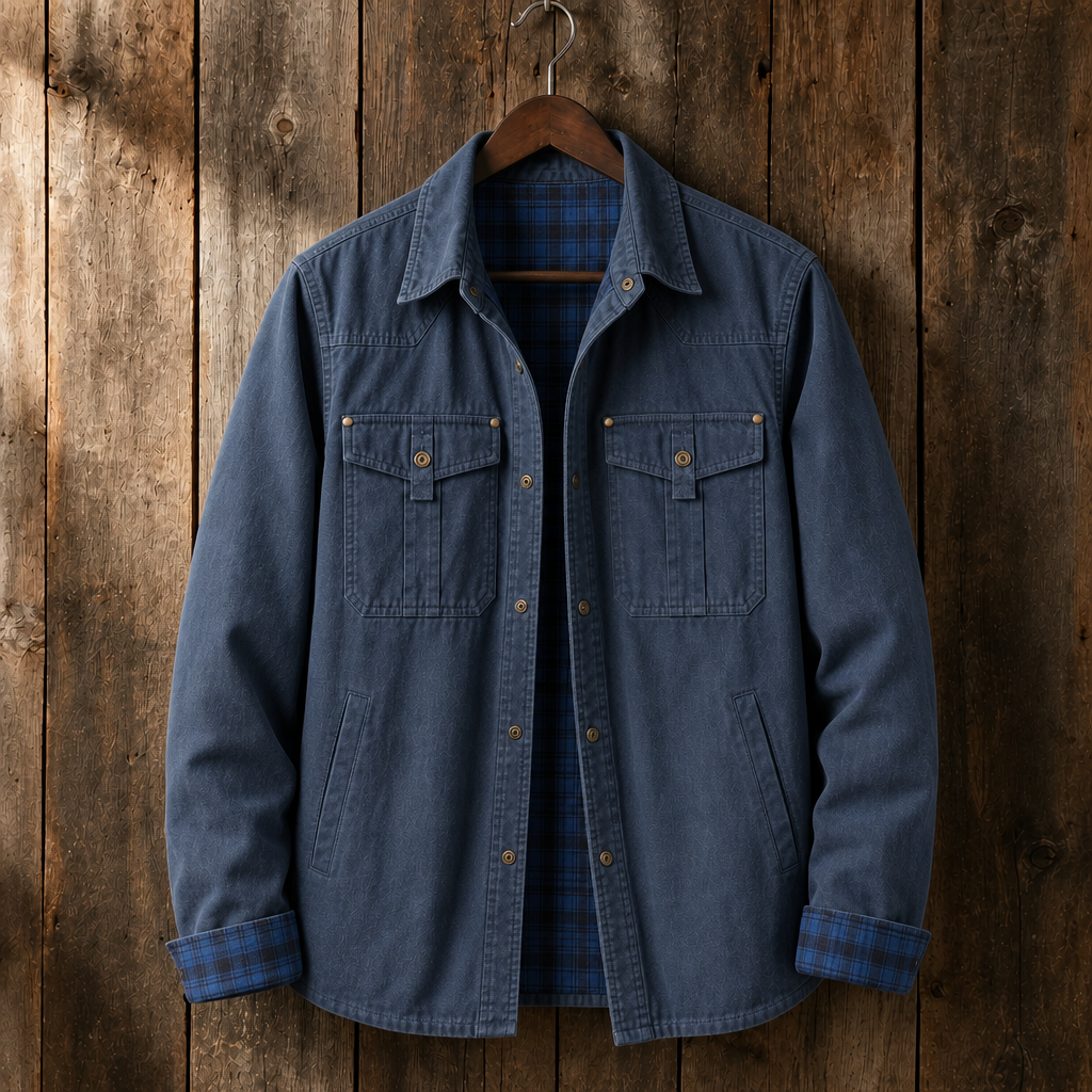 Hollis Plaid-Lined Utility Jacket
