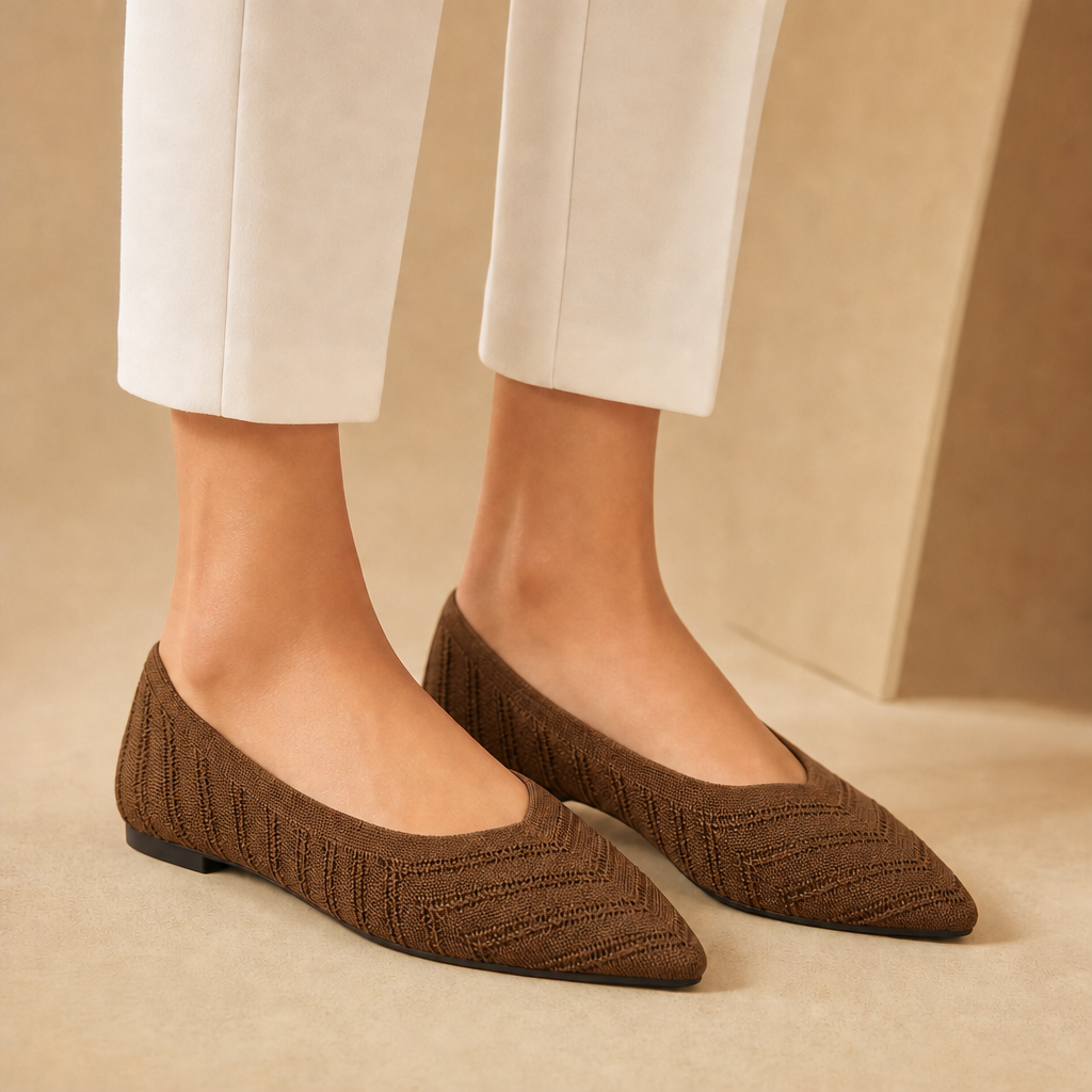 Dorothy Pointed Knit Loafers