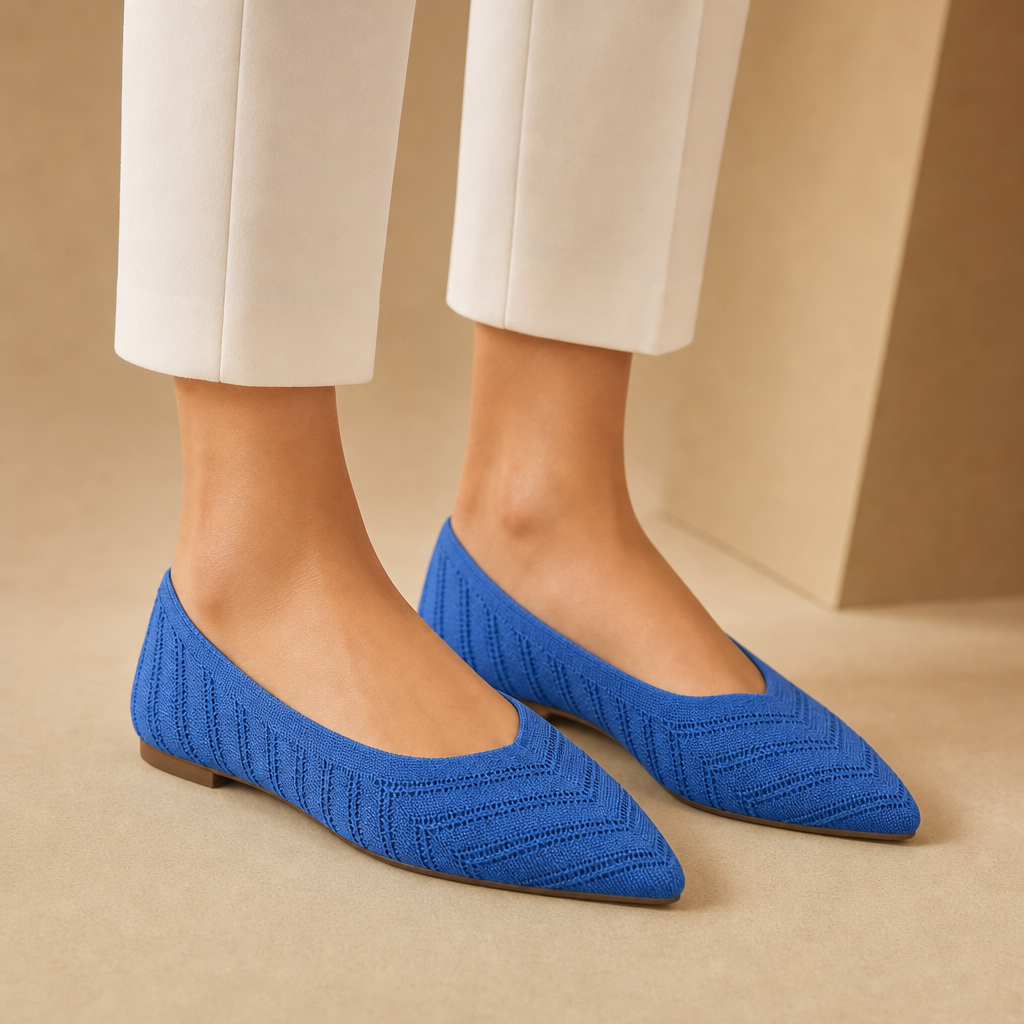 Dorothy Pointed Knit Loafers