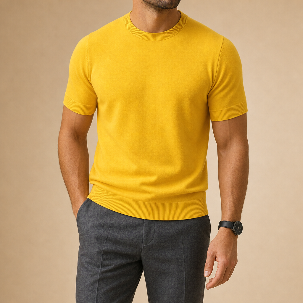 Leland Wool Cashmere Knit T-Shirt