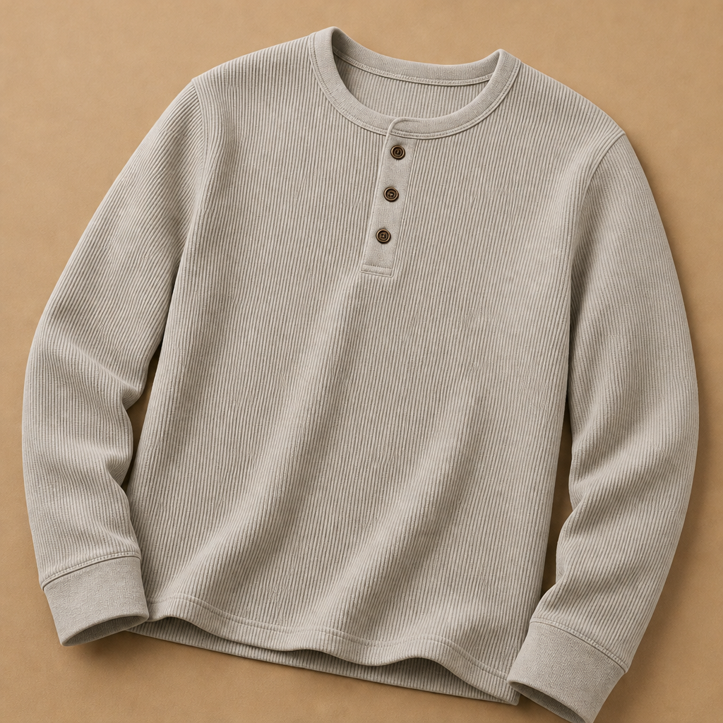 Boyd Ribbed Henley Shirt