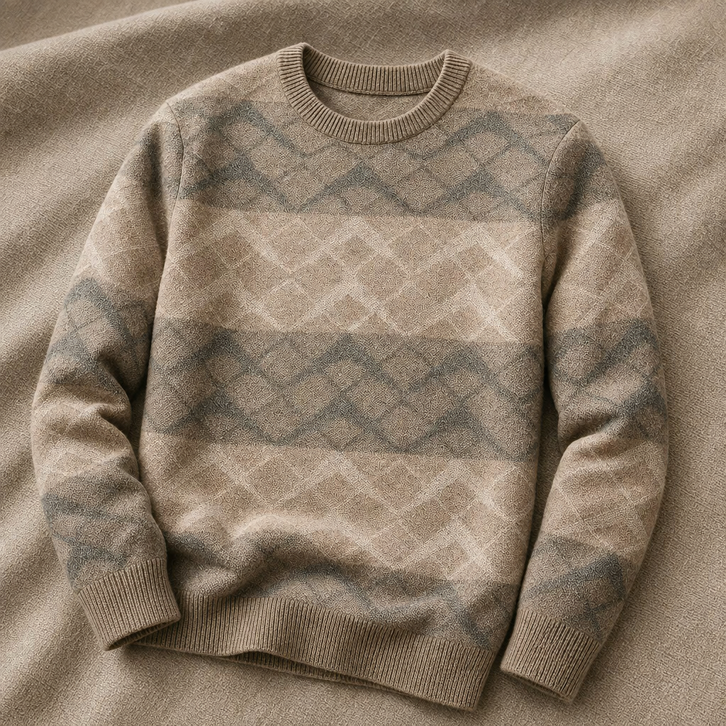 Eldridge Geometric Cashmere Sweater
