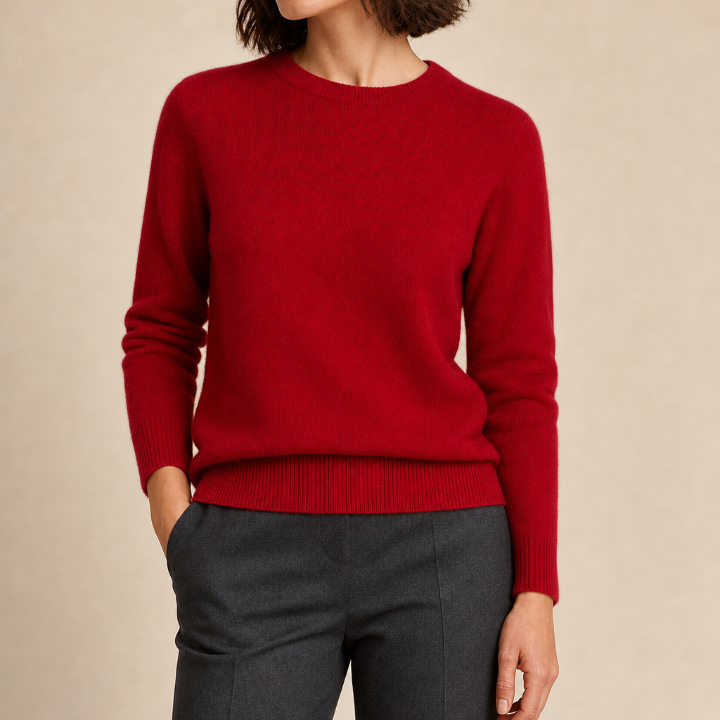 Pearl Cashmere Crewneck Sweater