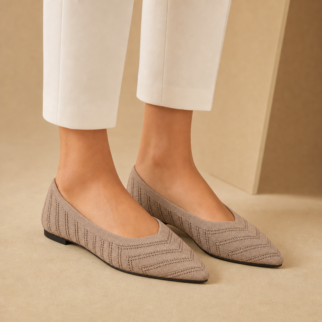 Dorothy Pointed Knit Loafers