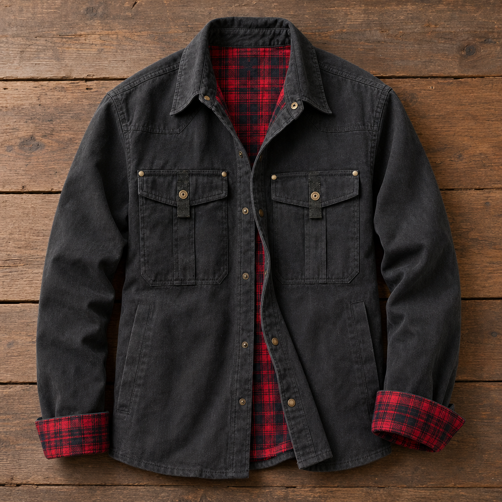 Hollis Plaid-Lined Utility Jacket