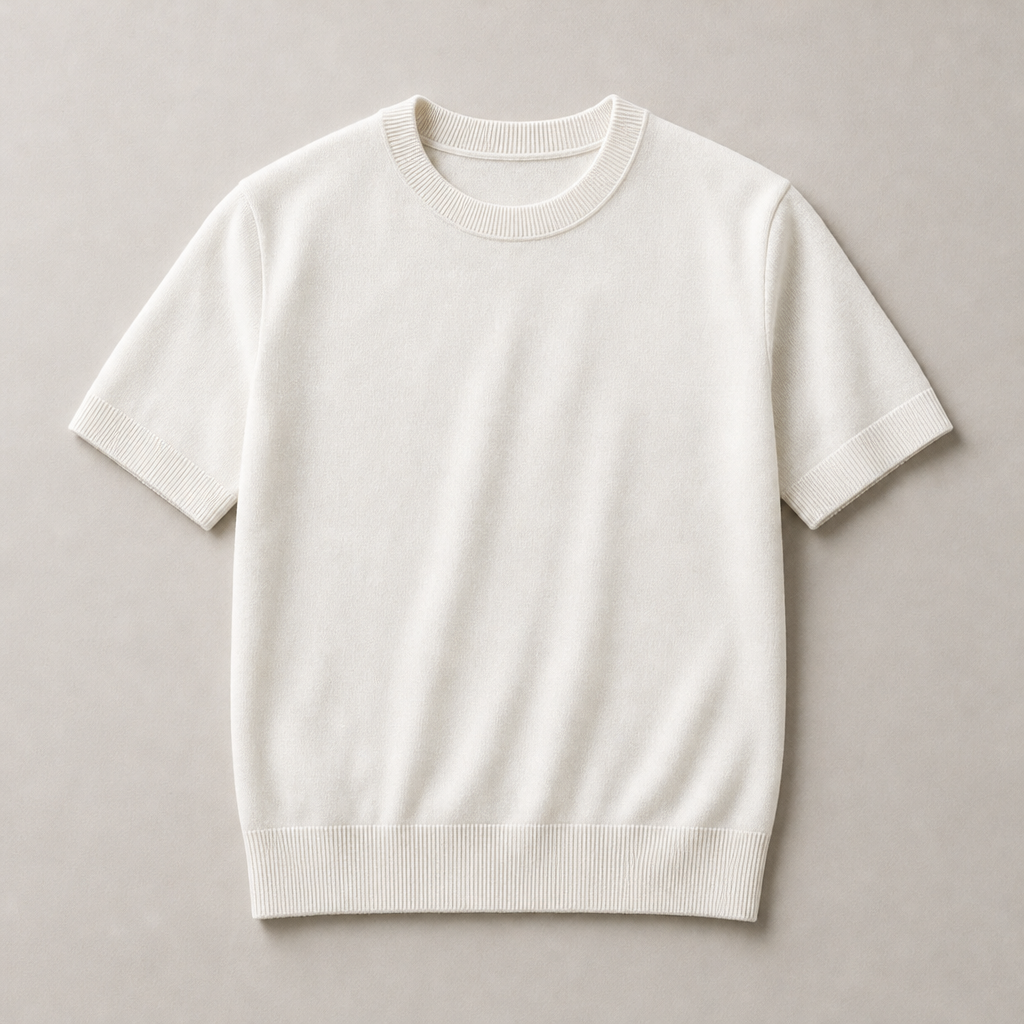 Leland Wool Cashmere Knit T-Shirt