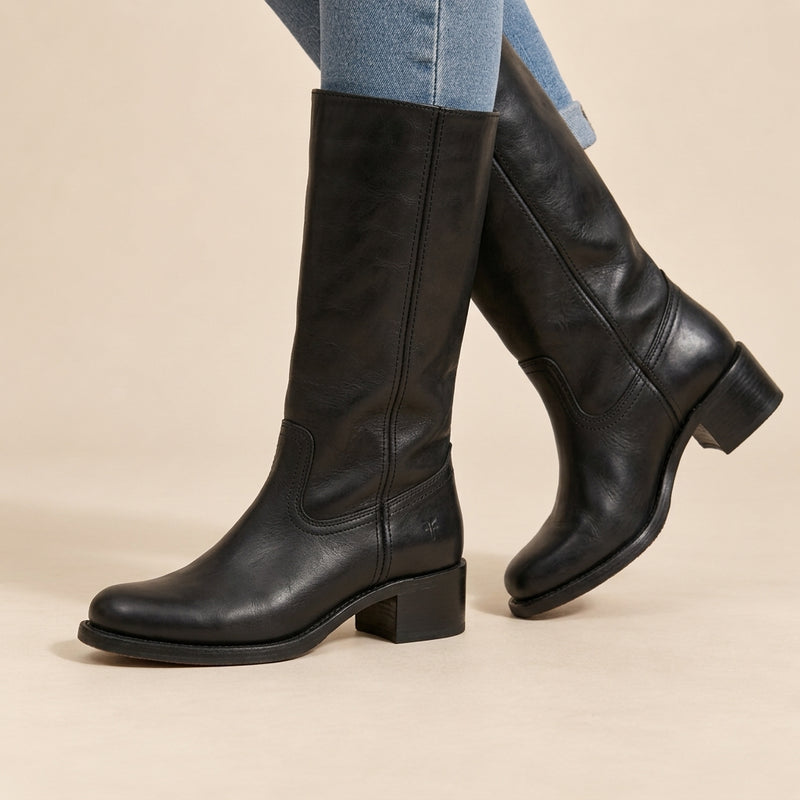 Melinda Leather Knee High Boots