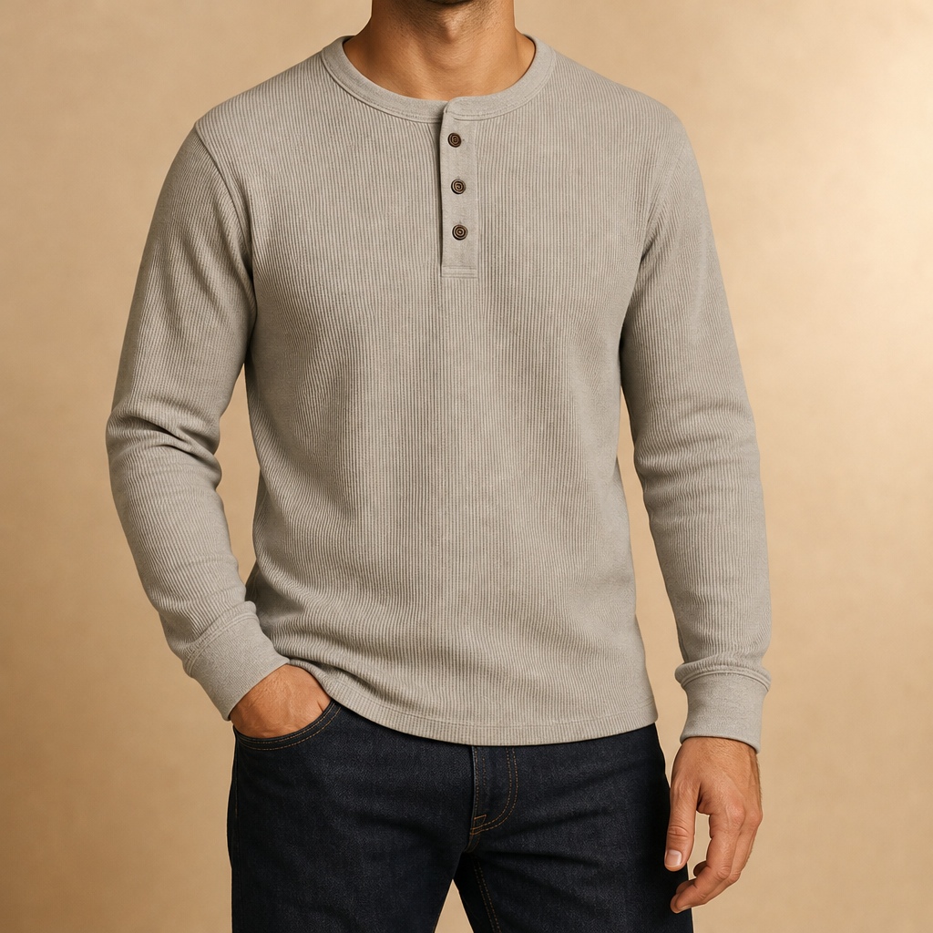 Boyd Ribbed Henley Shirt
