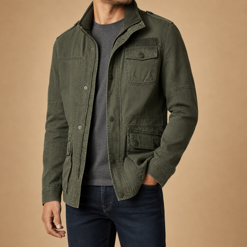 Foster High-Neck Utility Jacket