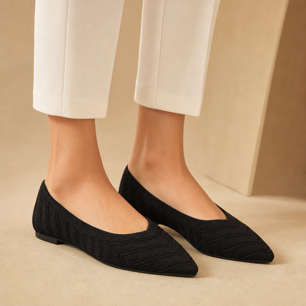 Dorothy Pointed Knit Loafers