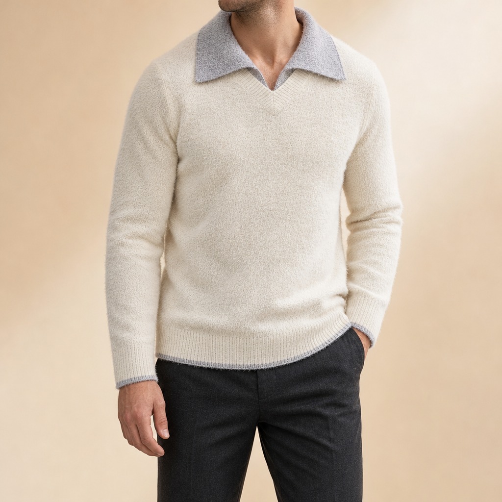 Holden Contrast Collar Sweater