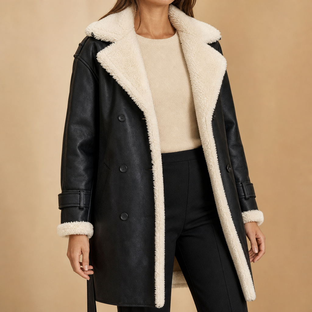 Luella Plush Longline Coat