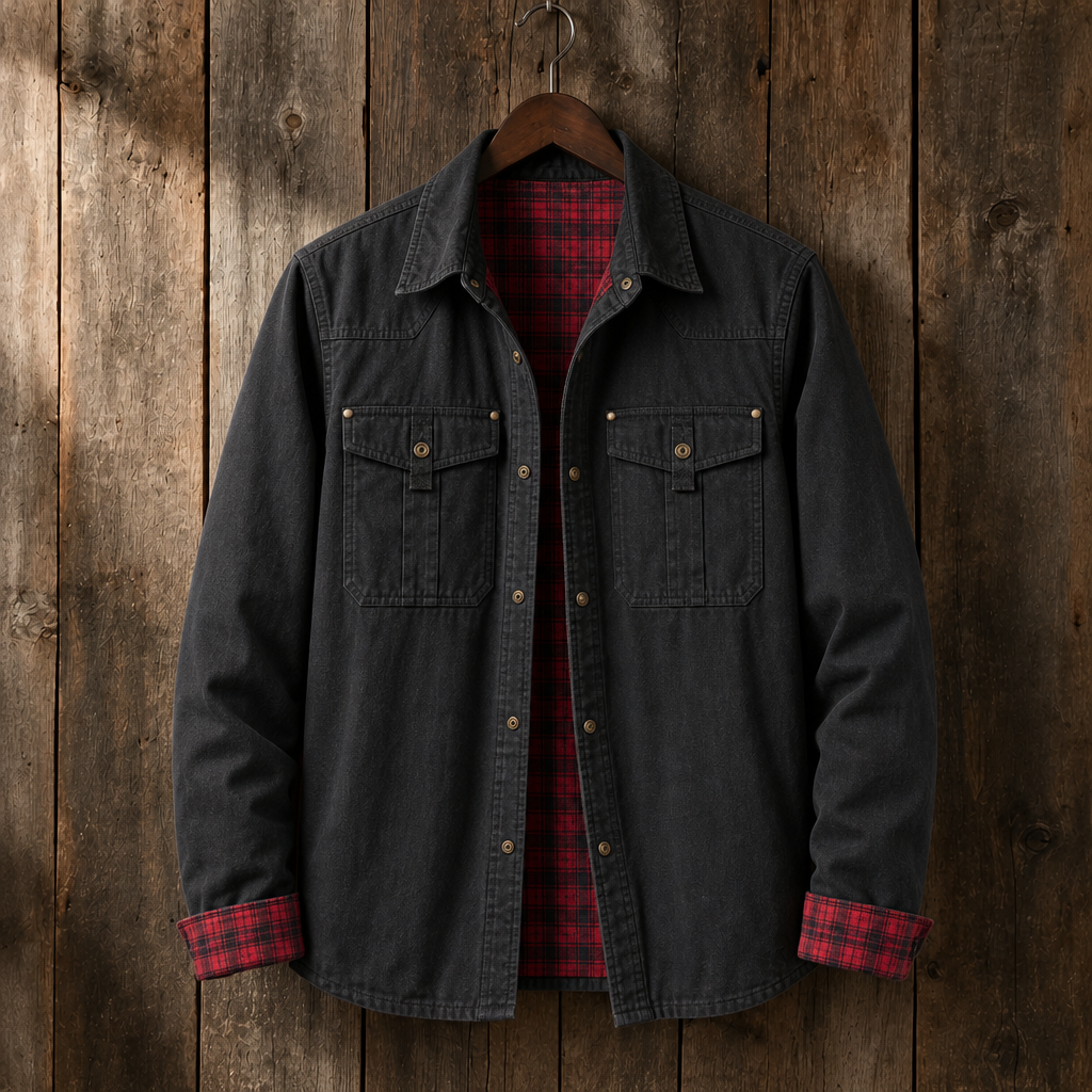 Hollis Plaid-Lined Utility Jacket