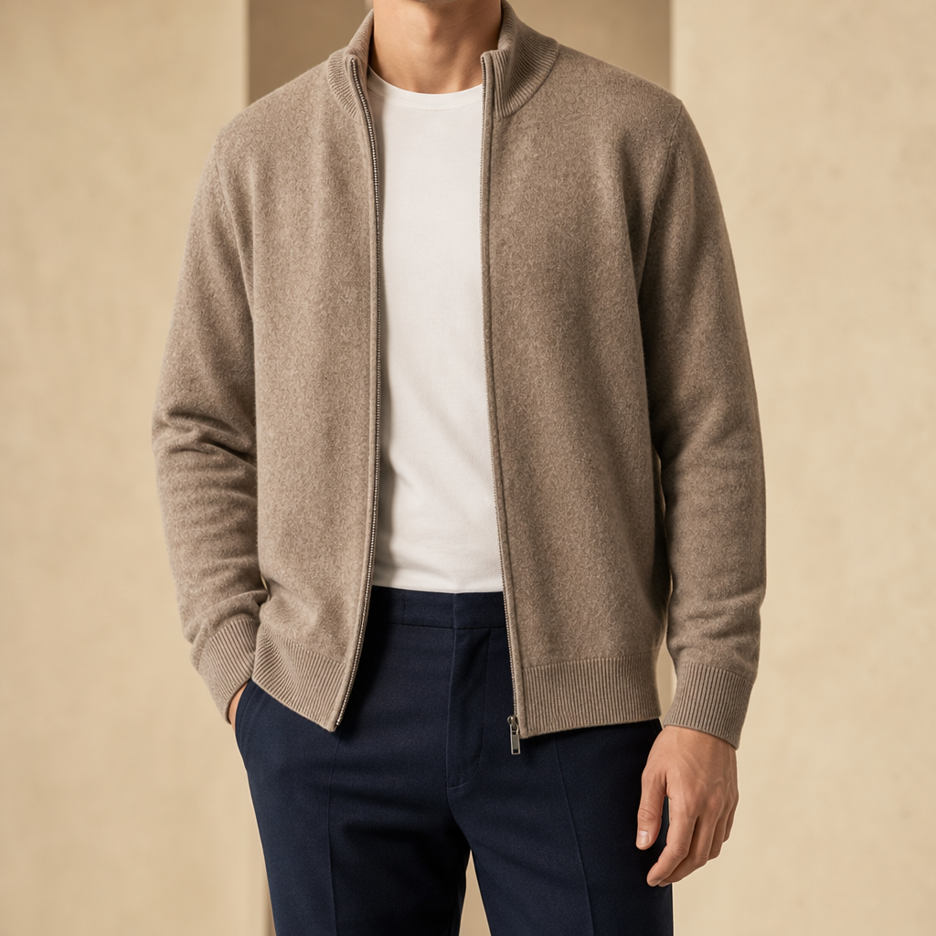 Warren Full-Zip Knit Cardigan