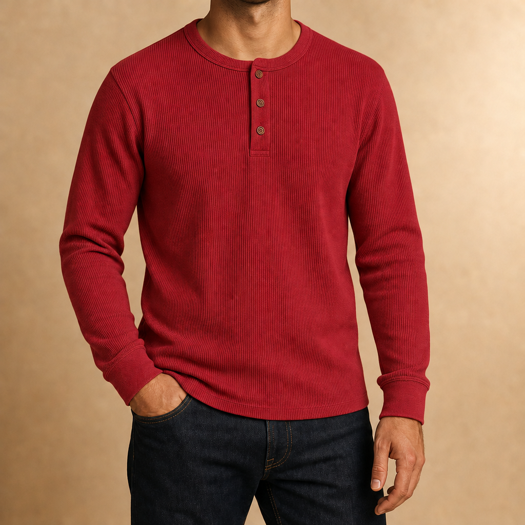Boyd Ribbed Henley Shirt