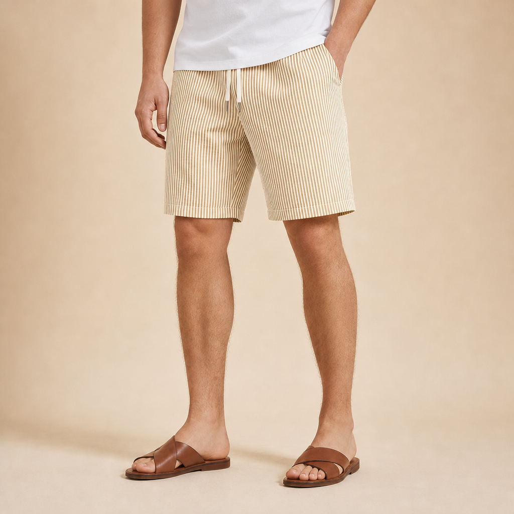 Felix Striped Drawstring Shorts