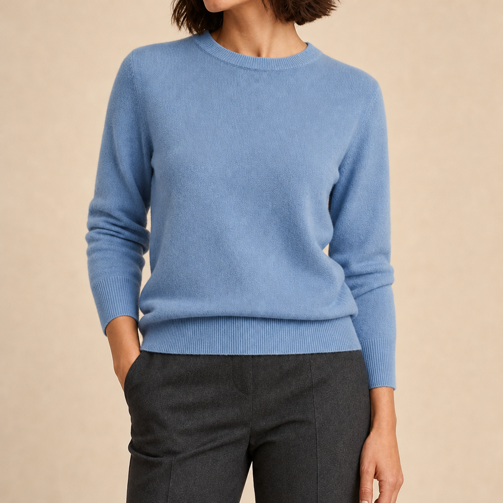 Pearl Cashmere Crewneck Sweater