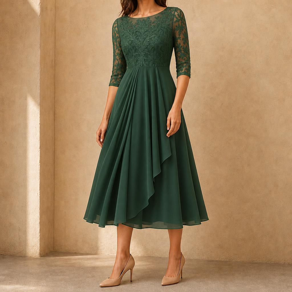 Lillian Lace Midi Dress