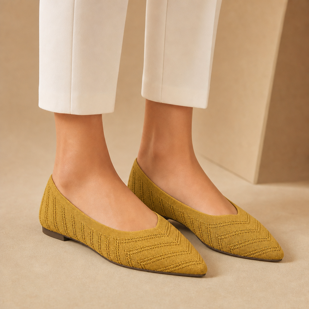 Dorothy Pointed Knit Loafers